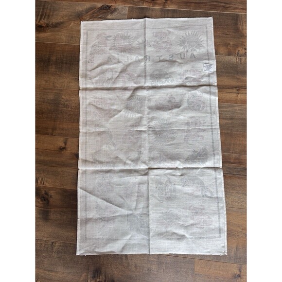 Australia Rodriguez Linen Tea Towel Koala Bear Platypus Animals NWT 31.5”x18.5” - Picture 2 of 8